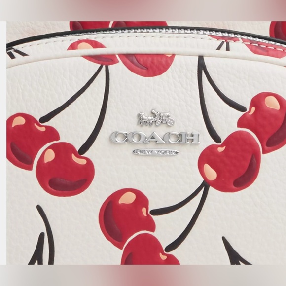 Coach Court Cherry Print Backpack - Picture 5 of 5